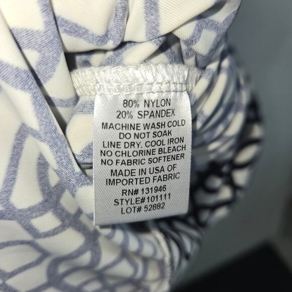 Jude Connally Blue And White Tunic A-Line Dress. Size Large. - Picture 8 of 8